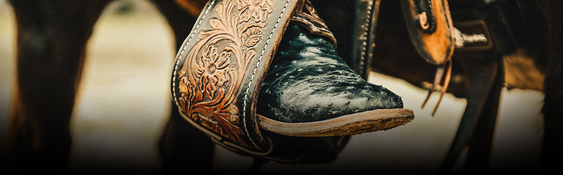 Embouts De Bottes Western Cowboy - Bordure Bronze - Western Express - Neufs