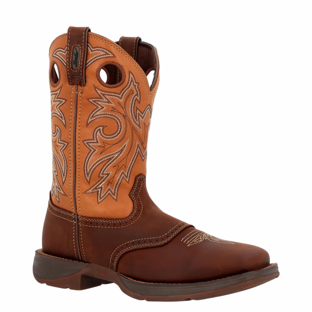 Durango REBEL MEN'S 11 SADDLE VAMP WESTERN BOOT BROWN / TAN