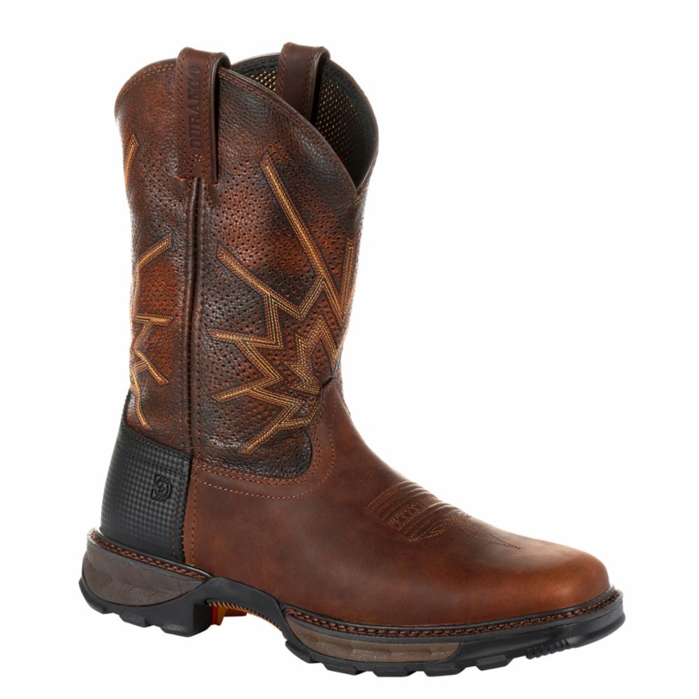 Durango MAVERICK XP MEN'S 11VENTILATED WESTERN WORK BOOT TOBACCO