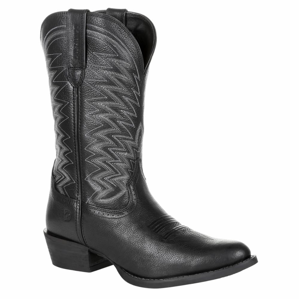 BOTTINES WESTERN R-TOE POUR HOMMES REBEL FRONTIER DE DURANGO 12 PO ONYX NOIR