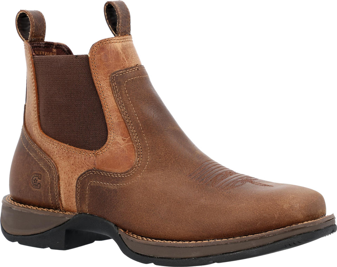 Durango RED DIRT REBEL MENS 6 SQUARE-TOE CHELSEA OLD TOWN BROWN / TAN