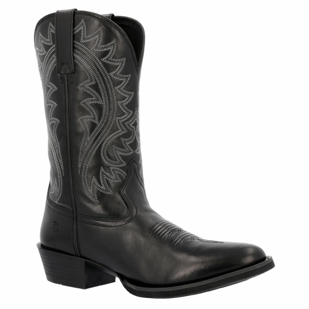 Durango SHYLOH MENS 12 inch WESTERN BOOT POLISHED BLACK ONYX
