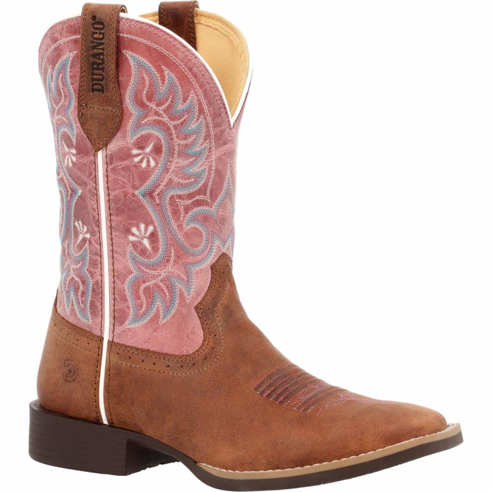 Bottes Western Ariat – Femme – Taille 7,5 US – Cuir Marron – Tige Mi-mollet