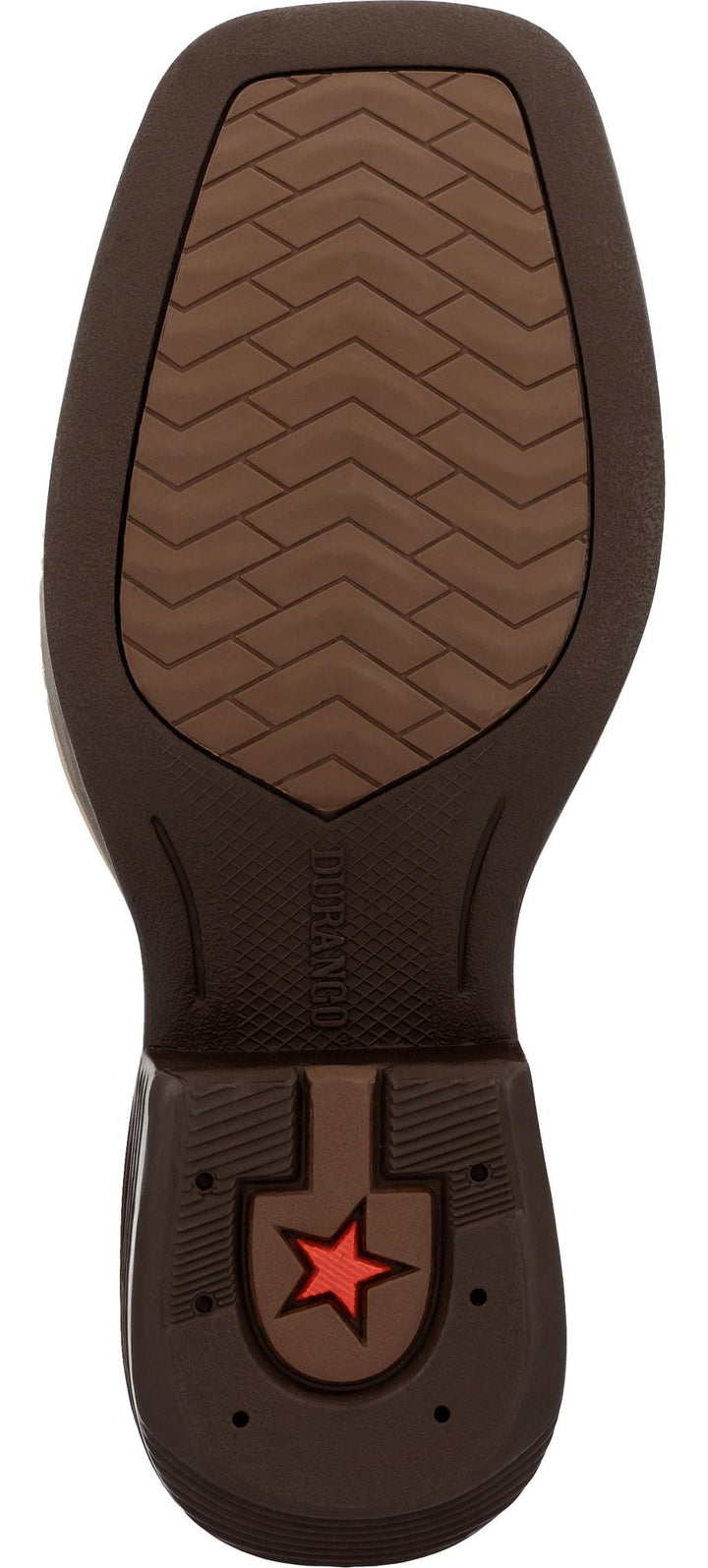 Durango Kids SHYLOH BIG KIDS 8 INCH SQUARE TOE MAHOGANY/DYNAMITE RED