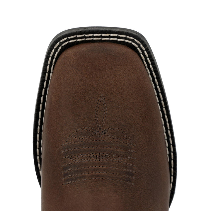 Durango Kids SHYLOH LITTLE KIDS 8 INCH SQUARE TOE BRAWNY BROWN/ BLACK ONYX