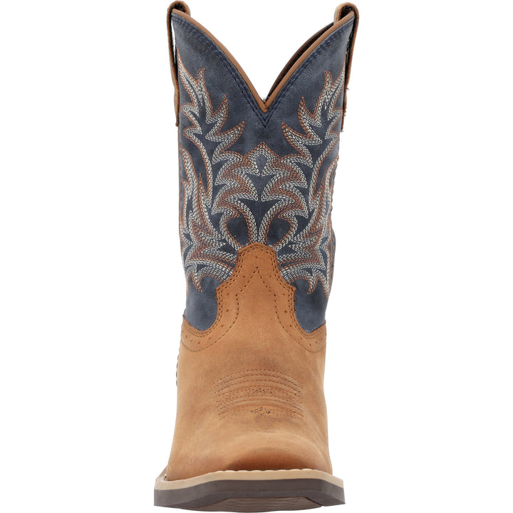 DURANGO KIDS SHYLOH BIG KID'S 8" CUTTER TOE BROWN/DEMIN BLUE