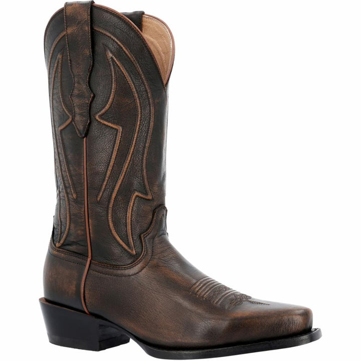 BOTTES WESTERN POUR HOMMES DE 13 PO DE DURANGO SANTA FE EN BARIL DE WHISKY MARRON