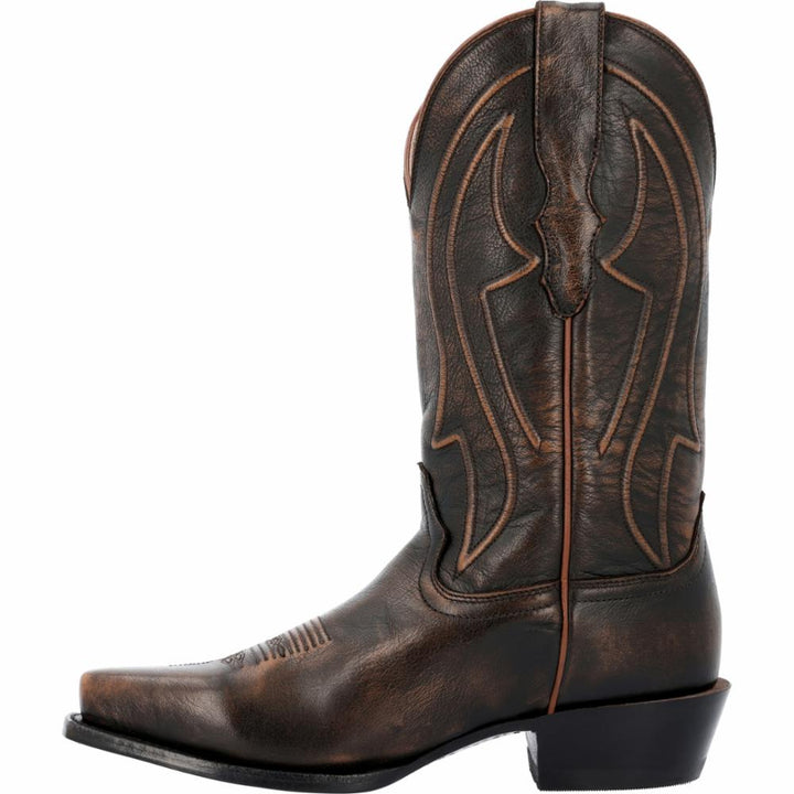 BOTTES WESTERN POUR HOMMES DE 13 PO DE DURANGO SANTA FE EN BARIL DE WHISKY MARRON