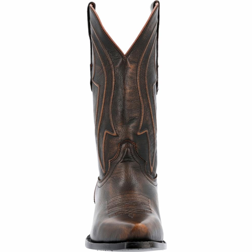 BOTTES WESTERN POUR HOMMES DE 13 PO DE DURANGO SANTA FE EN BARIL DE WHISKY MARRON