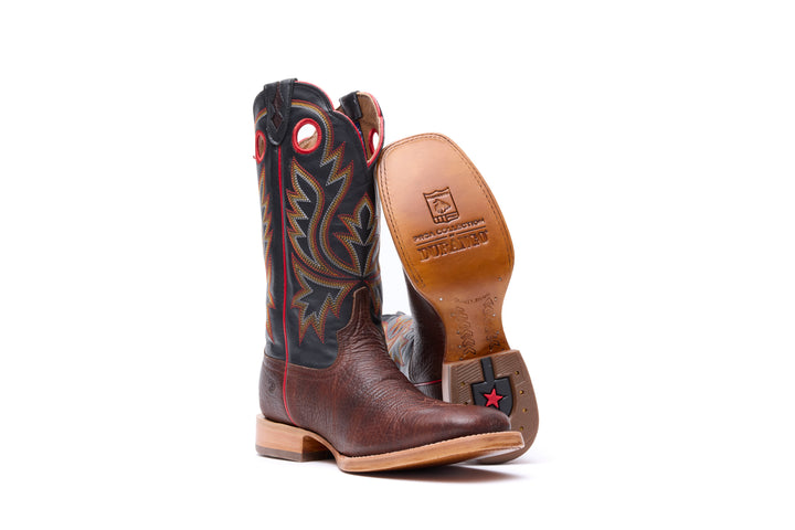 DURANGO PRCA MEN'S 13" WESTERN BOOT CHESTNUT / BLACK ECLIPSE