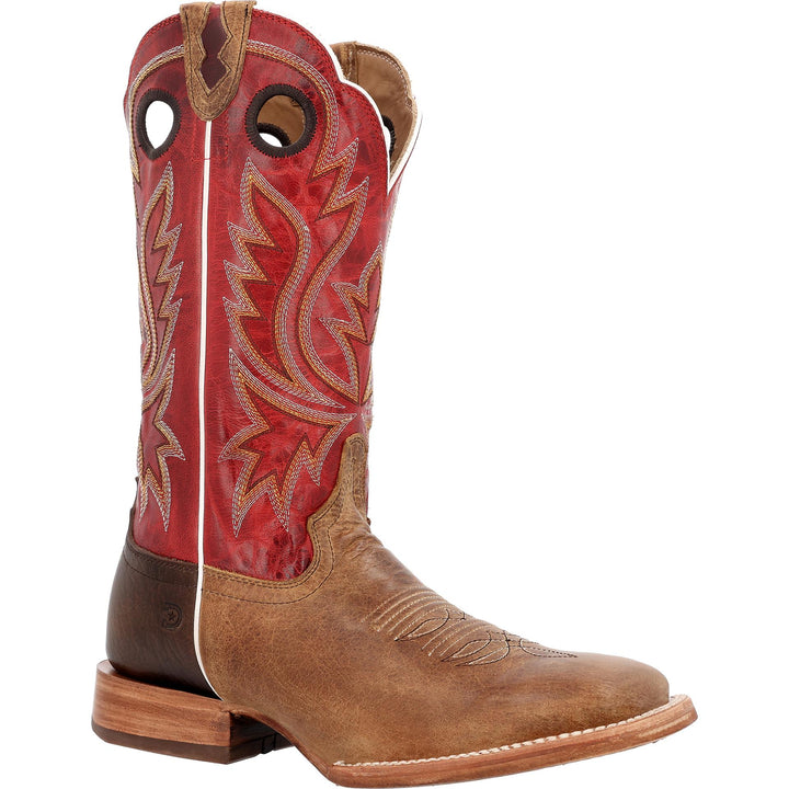 Durango PRCA MENS 13 IN WESTERN BOOT SAND TOBACCO / CAYENNE
