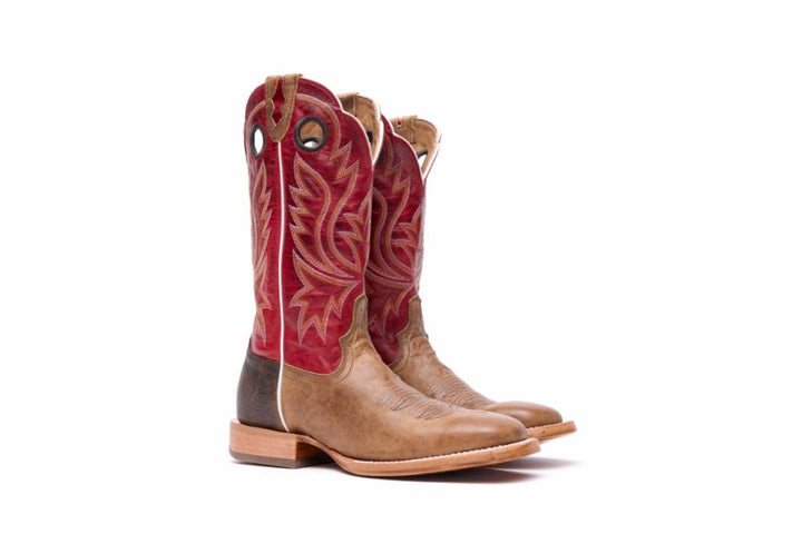 Durango PRCA MENS 13 IN WESTERN BOOT SAND TOBACCO / CAYENNE