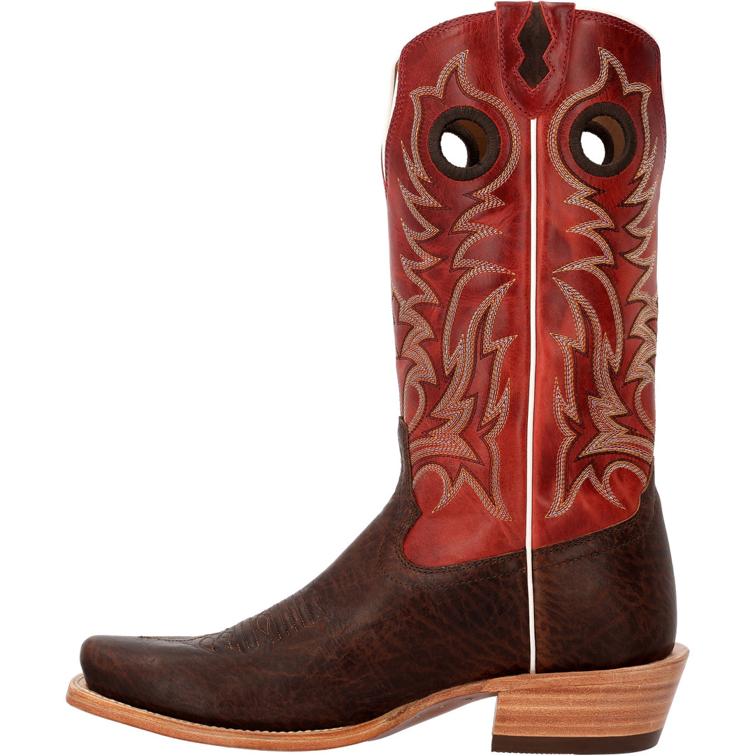 DURANGO ARENA  ELITE 13" CUTTER TOE AZTEC BROWN/ JASPER RED