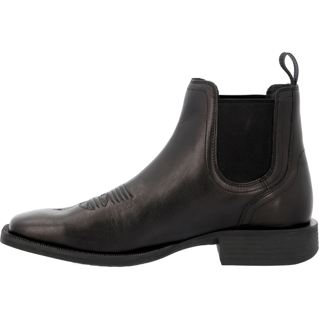 DURANGO SHYLOH 6"  SQUARE TOE CHELSEA BLACK