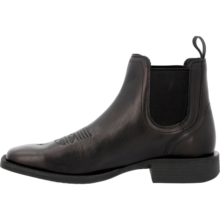 DURANGO SHYLOH 6"  SQUARE TOE CHELSEA BLACK