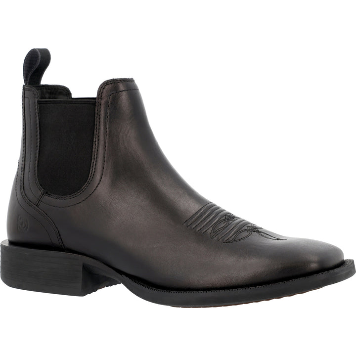DURANGO SHYLOH 6"  SQUARE TOE CHELSEA BLACK
