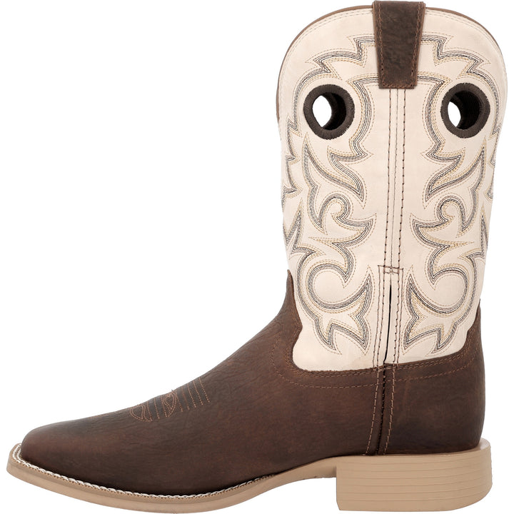 DURANGO SHYLOH 11" SQUARE TOE PULLHOLE BROWN/CREAM