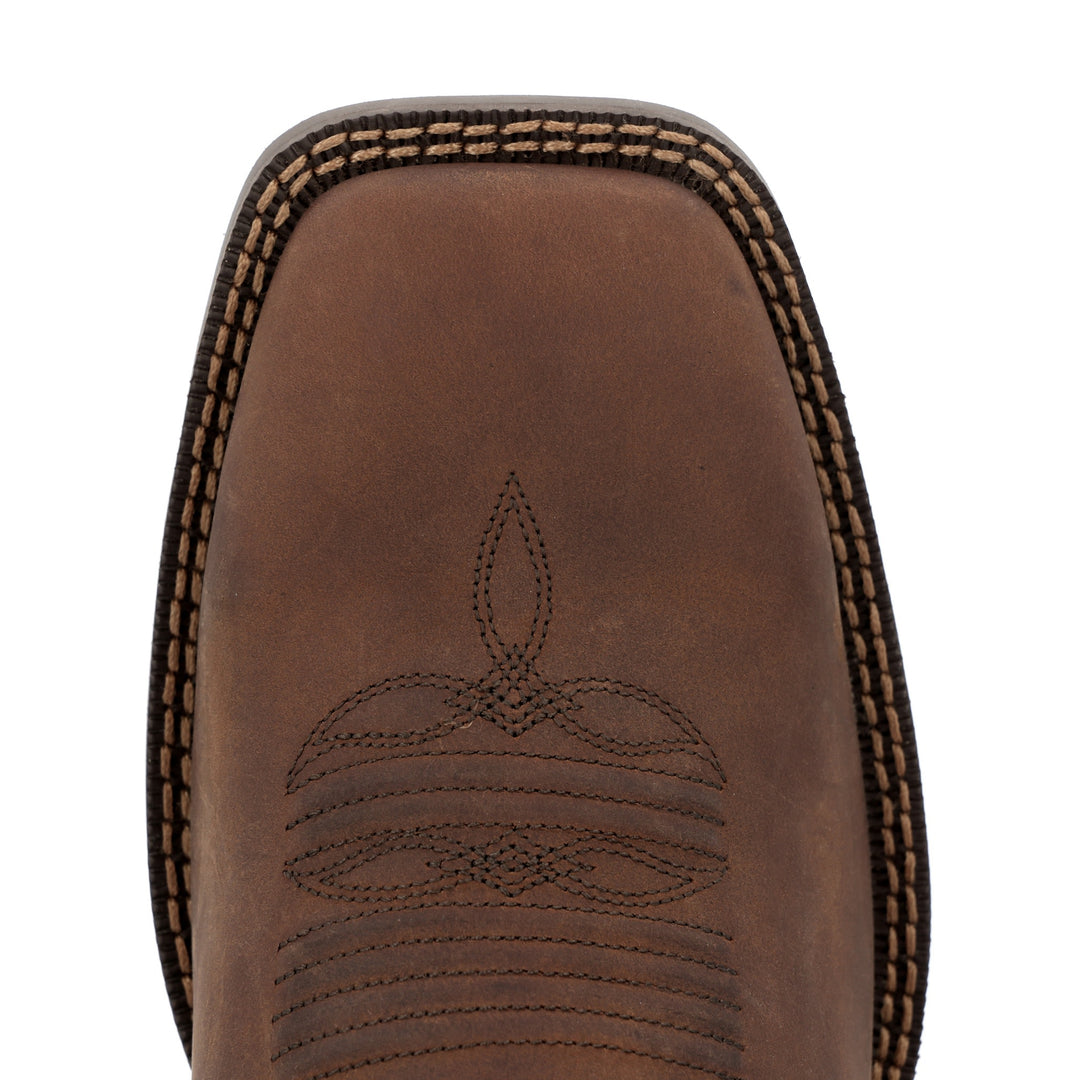 DURANGO SHYLOH 6"  SQUARE TOE CHELSEA BROWN/DISTRESSED