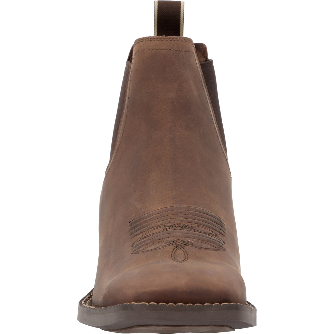 DURANGO SHYLOH 6"  SQUARE TOE CHELSEA BROWN/DISTRESSED