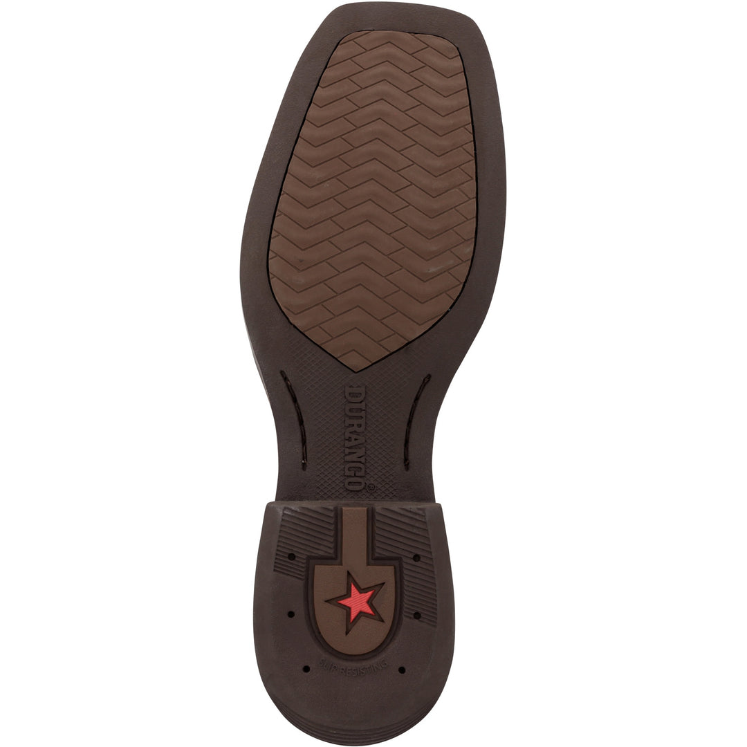 DURANGO SHYLOH 6"  SQUARE TOE CHELSEA BROWN/DISTRESSED