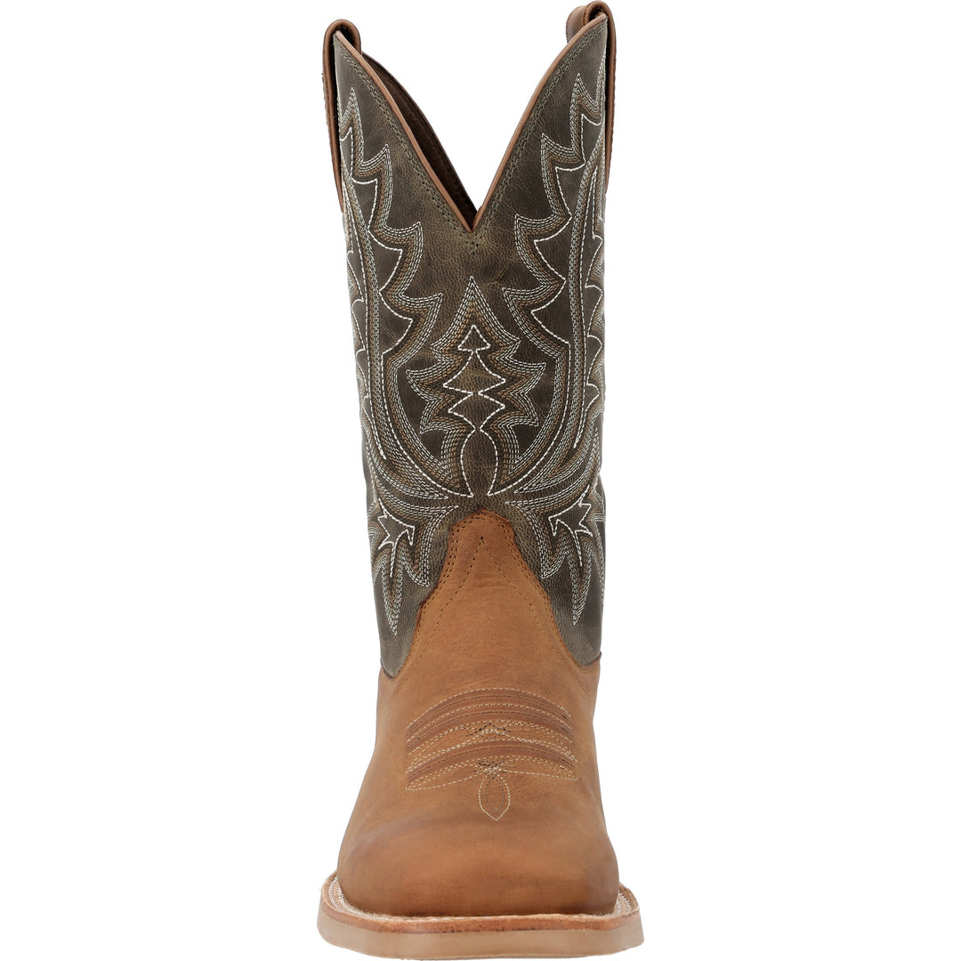 DURANGO REBEL PRO MEN'S 12" SQUARE TOE WESTERN BOOT AZTEC BROWN/OLIVE