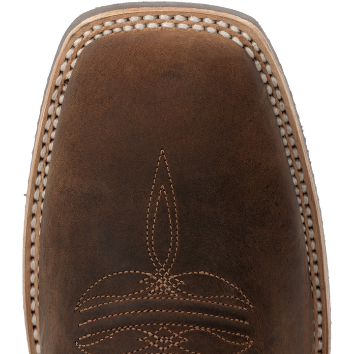DURANGO REBEL PRO MEN'S 12" SQUARE TOE WESTERN BOOT HICKORY BROWN/CHILI PEPPER