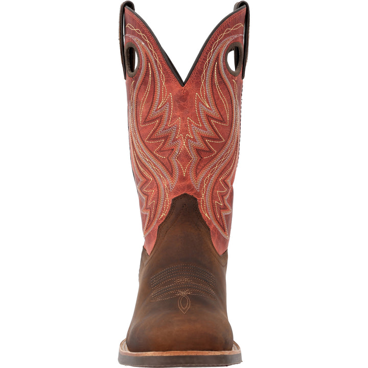 DURANGO REBEL PRO MEN'S 12" SQUARE TOE WESTERN BOOT HICKORY BROWN/CHILI PEPPER