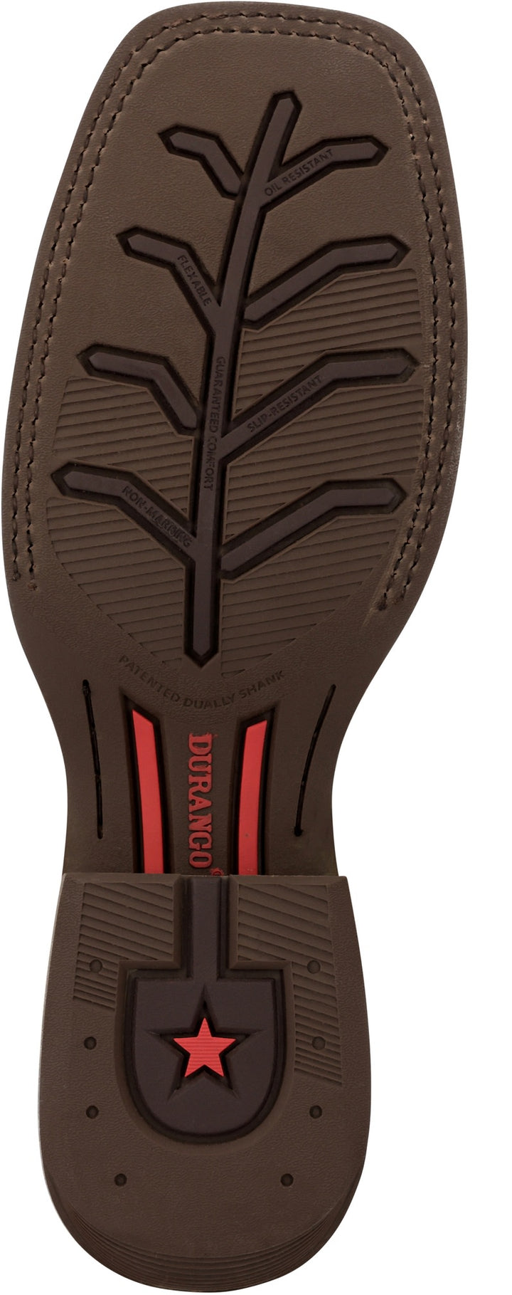 DURANGO REBEL PRO MEN'S 12" SQUARE TOE WESTERN BOOT HICKORY BROWN/CHILI PEPPER