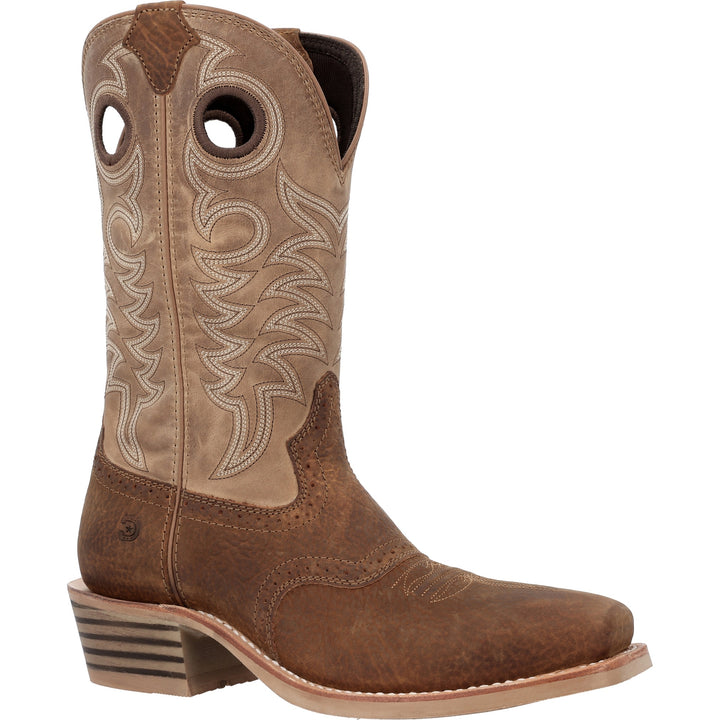 DURANGO REBEL PRO MEN'S 12" SQUARE TOE WESTERN BOOT - 2" RIDING HEEL ADOBE BROWN/SANDSTONE