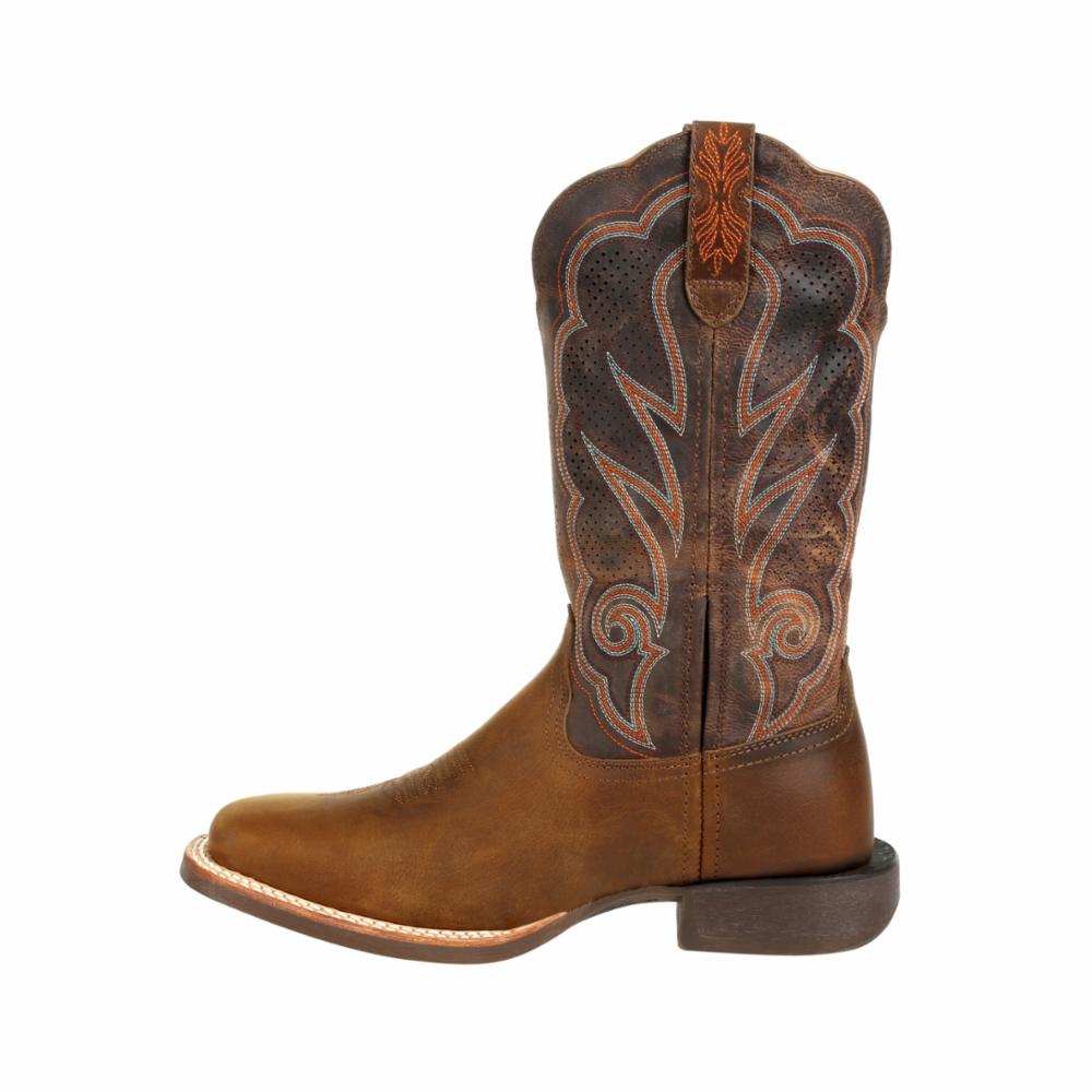 Durango LADY REBEL PRO WOMENS 12 IN VENTILATED BOOT DISTRESSED COGNAC
