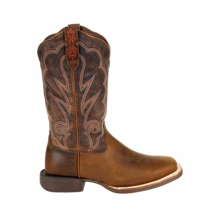 Durango LADY REBEL PRO WOMENS 12 IN VENTILATED BOOT DISTRESSED COGNAC