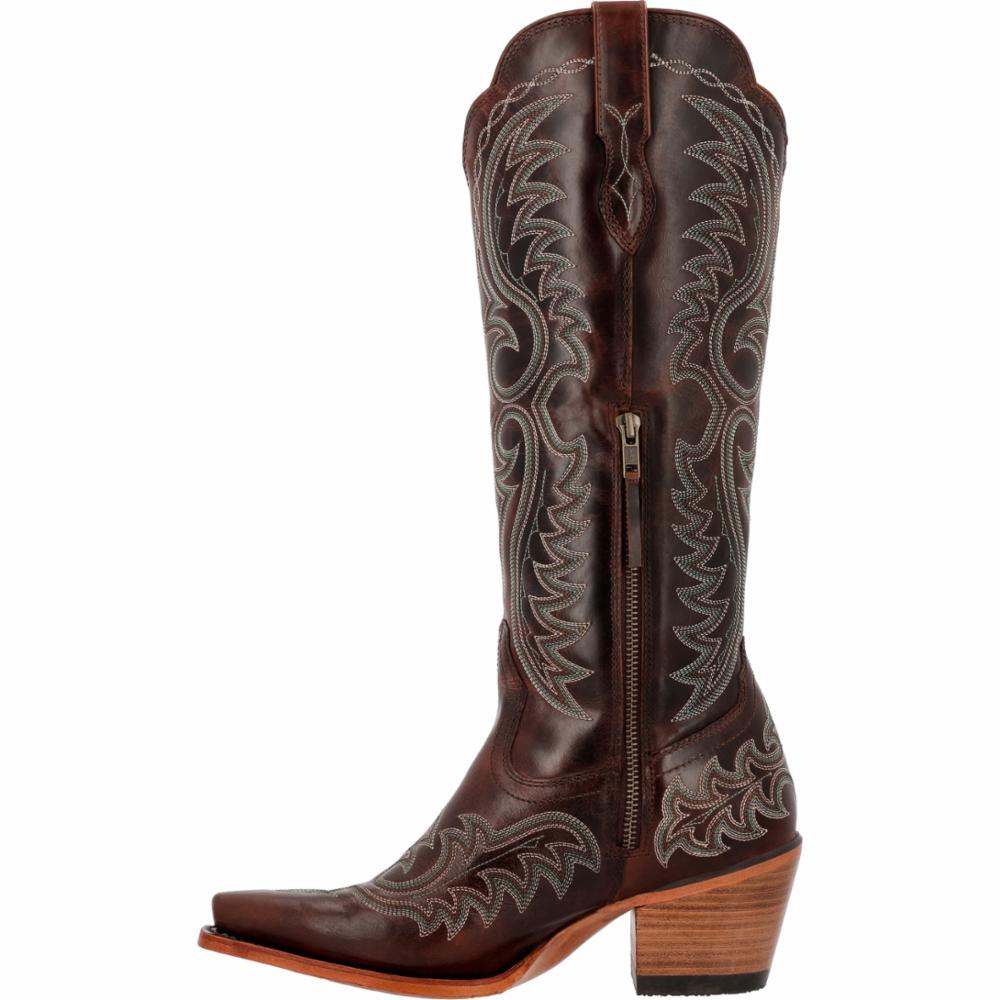 Durango CRUSH WOMENS 16 IN WESTERN FASHION BOOT MAHOGANY