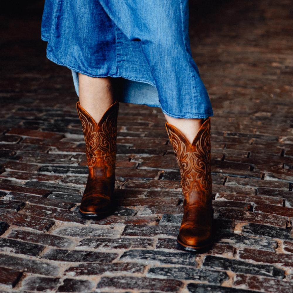 Bottes western pour femmes Durango Shyloh 11 PO CARAMEL