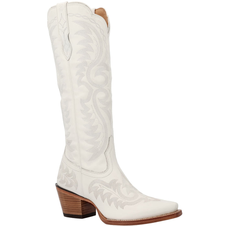 DURANGO CRUSH WOMEN'S 16" WESTERN FASHION BOOT PORCELAIN WHITE