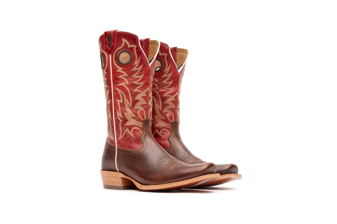 DURANGO ARENA  ELITE 13" CUTTER TOE AZTEC BROWN/ JASPER RED