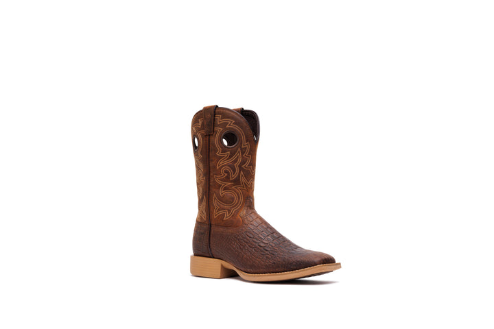 DURANGO SHYLOH 11" SQUARE TOE PULLHOLE BROWN/CROCO